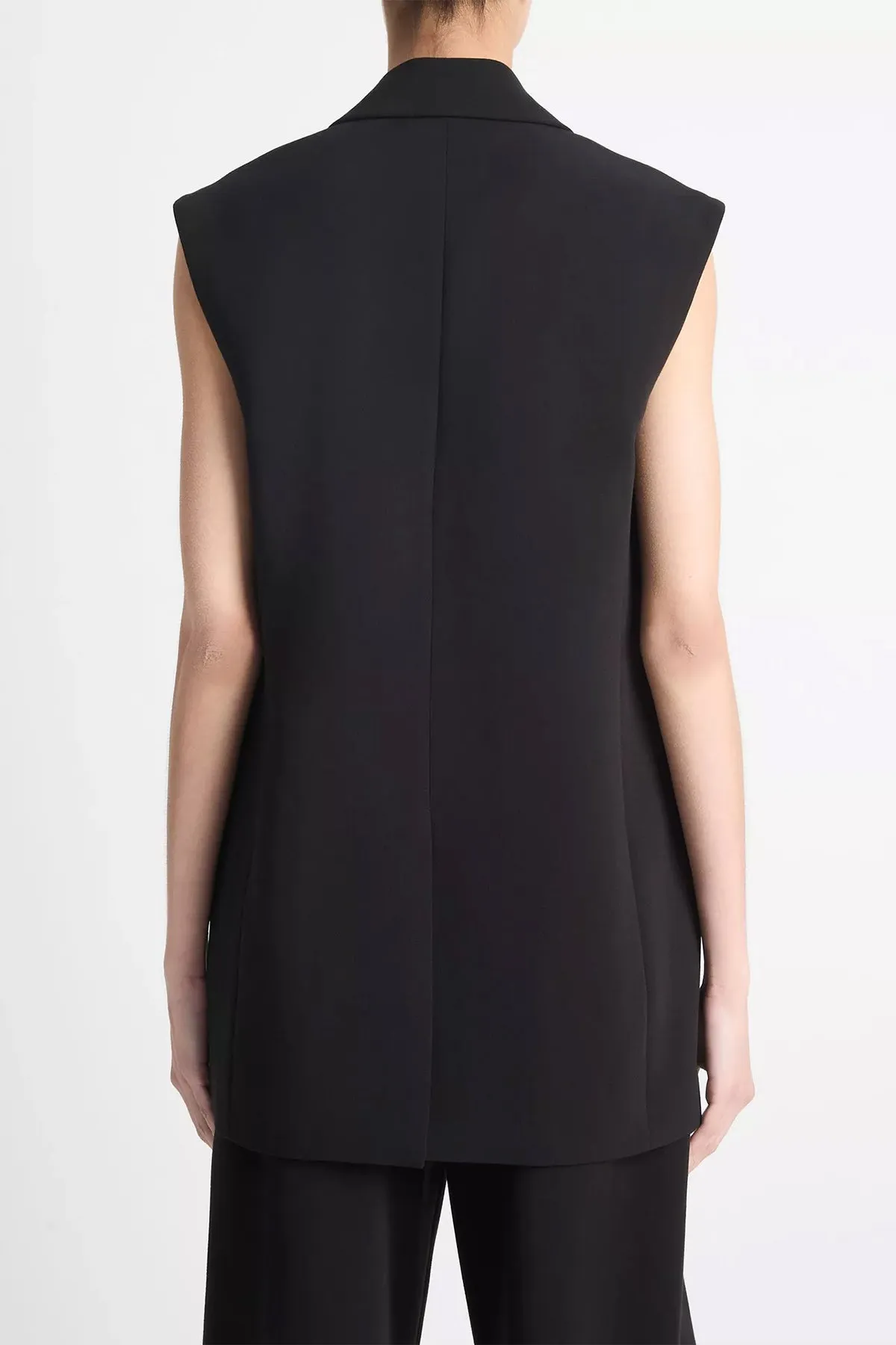 Sleeveless Blazer in Black