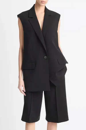 Sleeveless Blazer in Black
