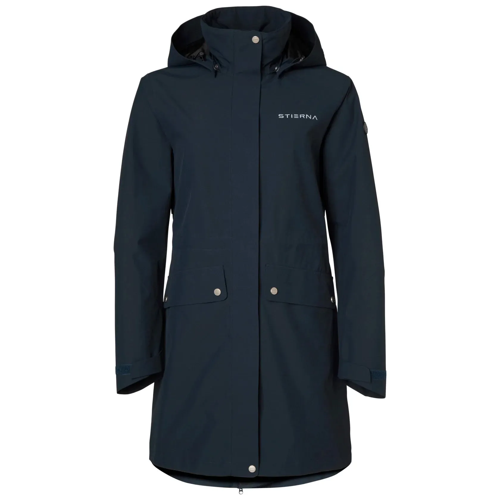 Stierna Cloud Ladies Navy Waterproof Riding Rain Parka Coat