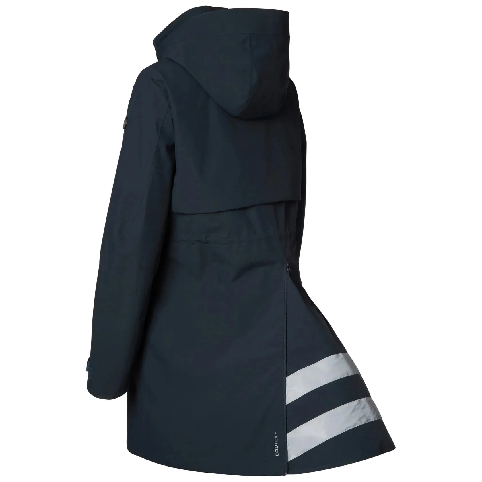 Stierna Cloud Ladies Navy Waterproof Riding Rain Parka Coat
