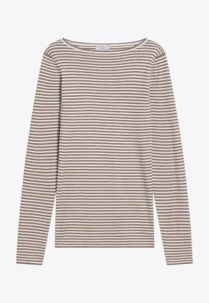 Striped Cashmere-Blend Sweater