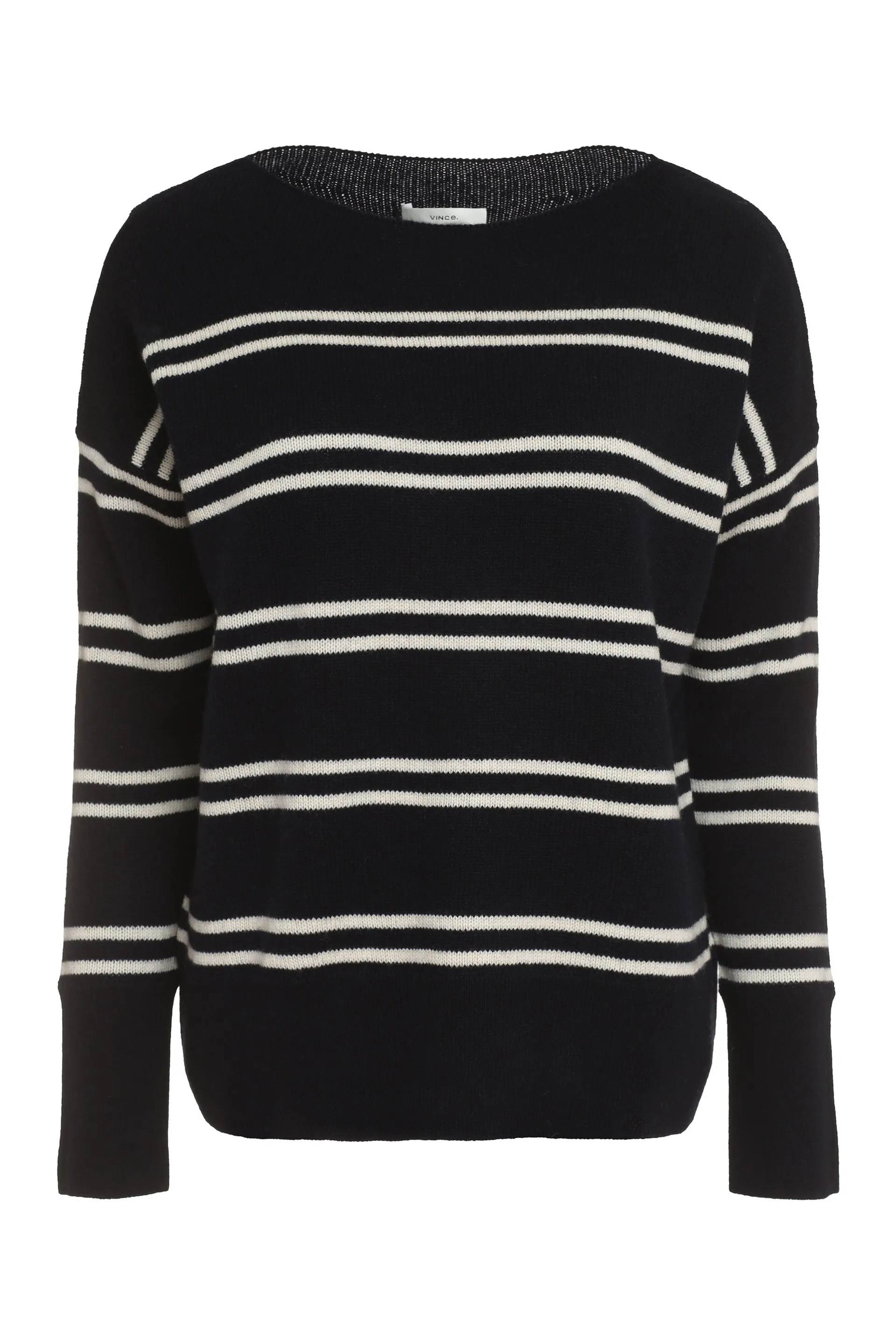 Striped crew-neck sweater