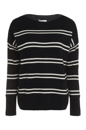 Striped crew-neck sweater