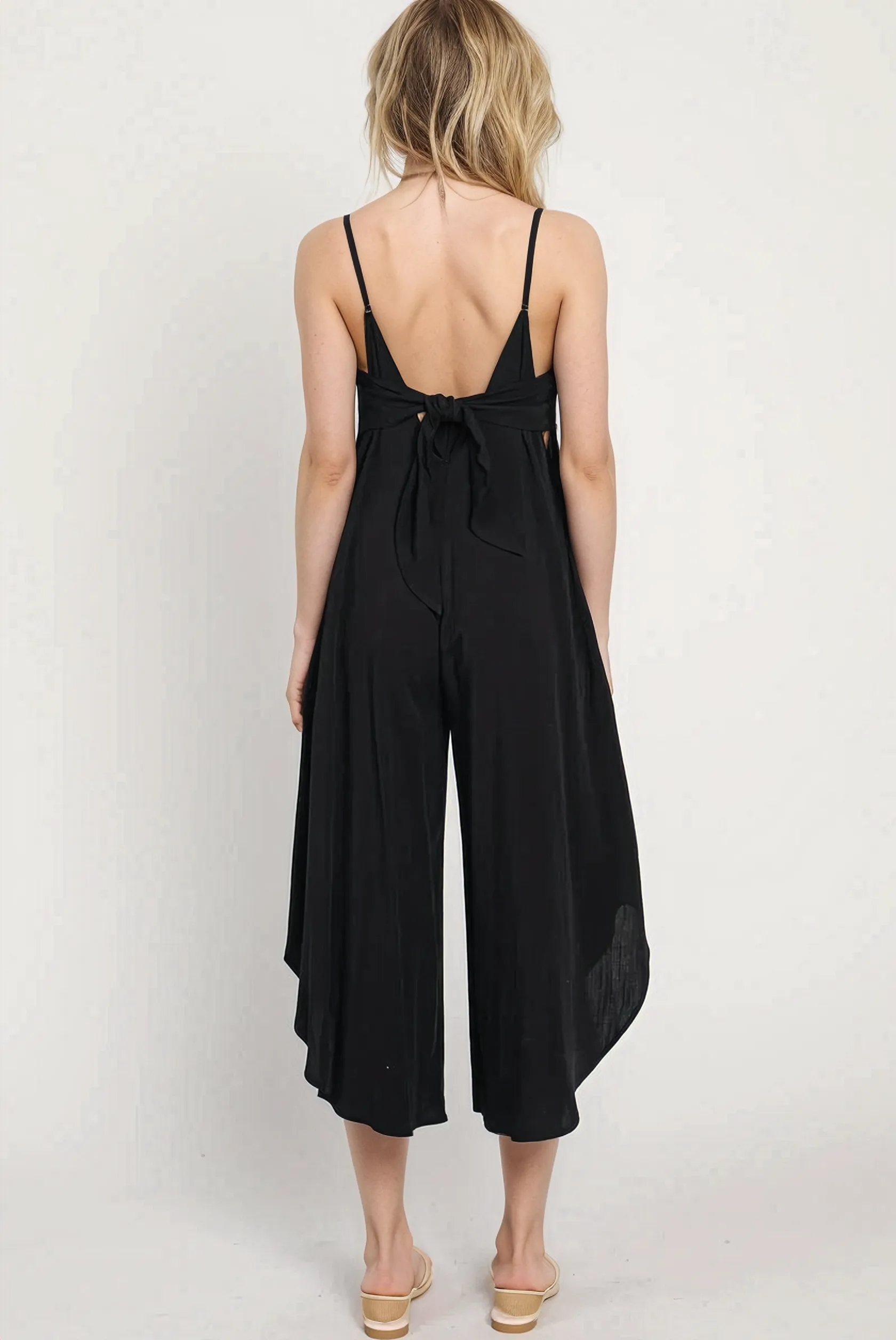 SUNSHINE BREEZE TIE BACK JUMPSUIT