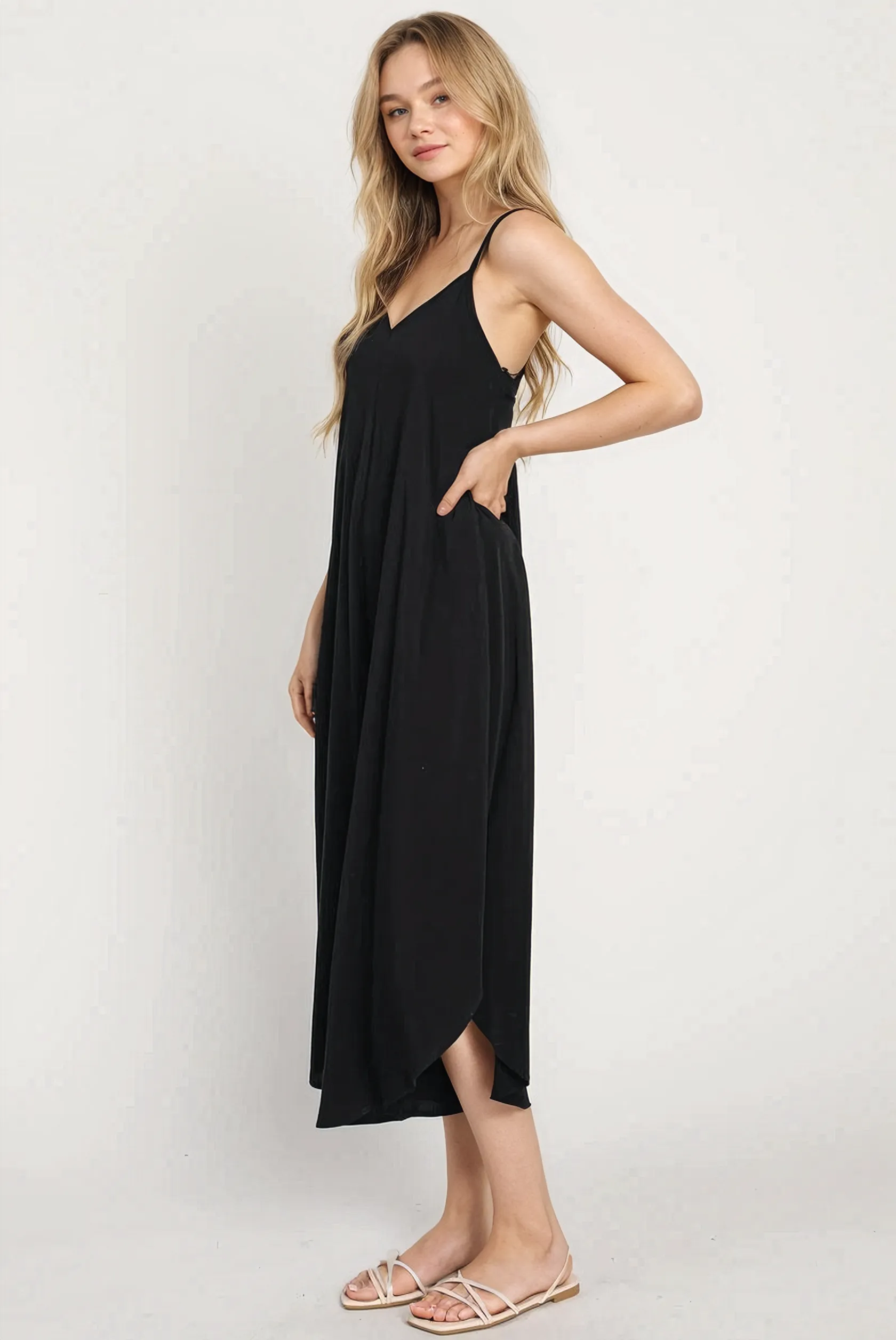 SUNSHINE BREEZE TIE BACK JUMPSUIT