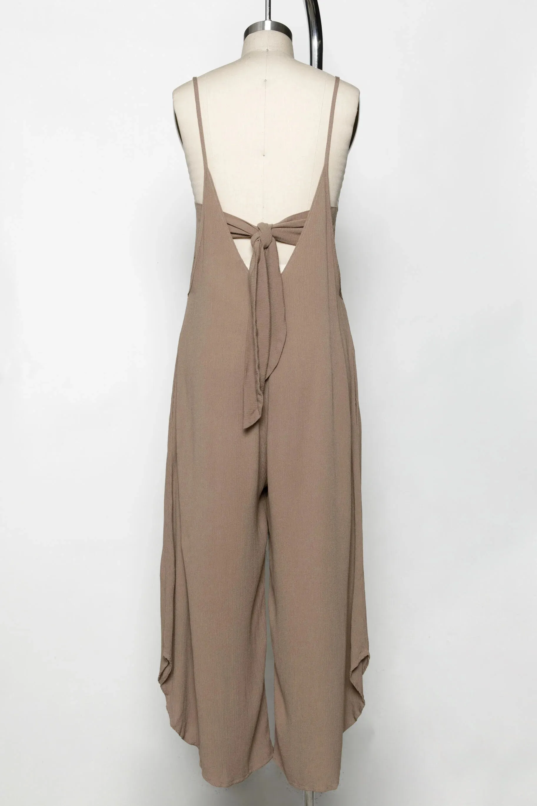 SUNSHINE BREEZE TIE BACK JUMPSUIT