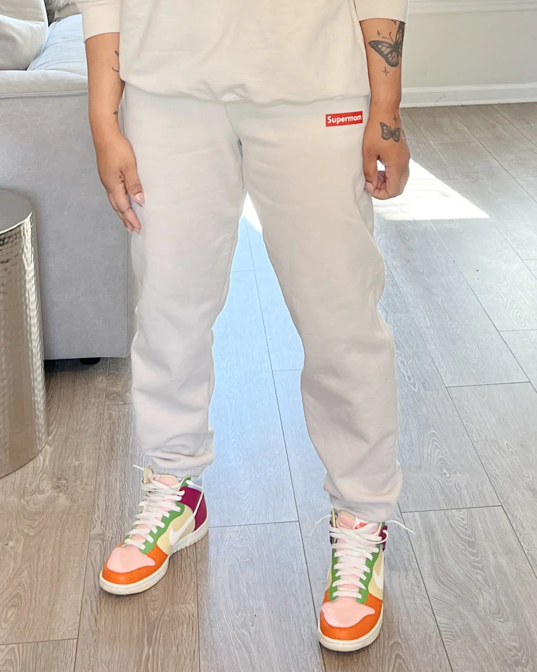 Supermom Cream Sweat Pants