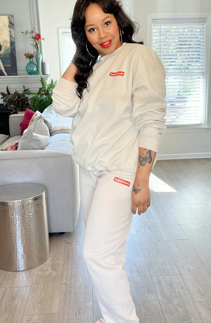 Supermom Cream Sweat Pants