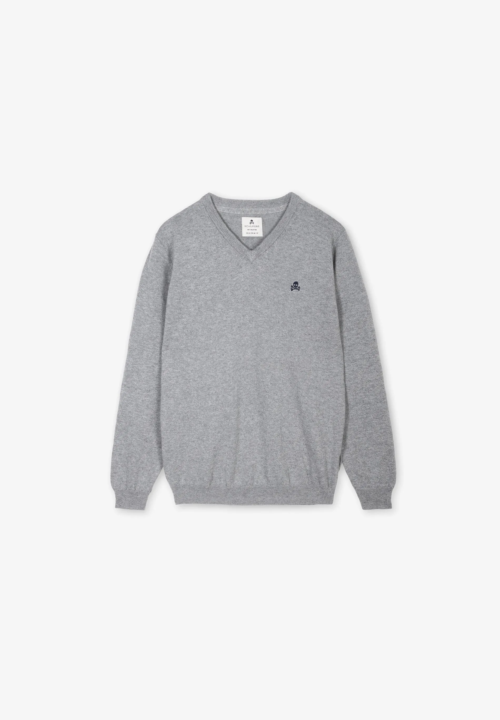 SWEATER GOLA EM BICO COM LOGÓTIPO