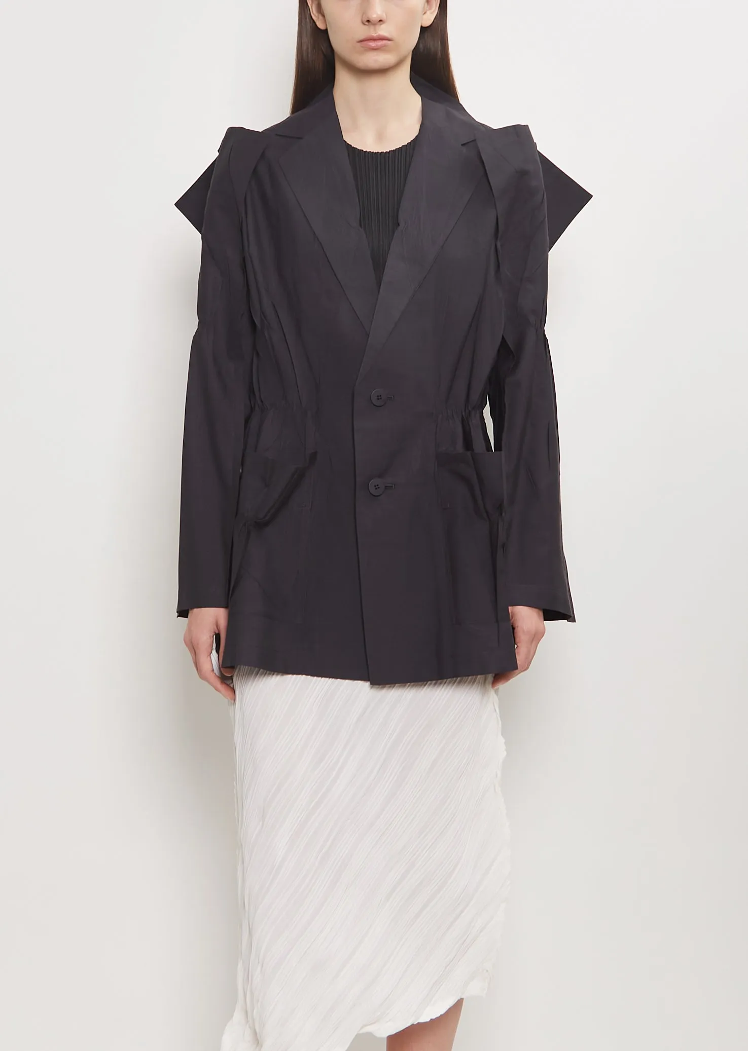 Technical Cotton Pressed Jacket
