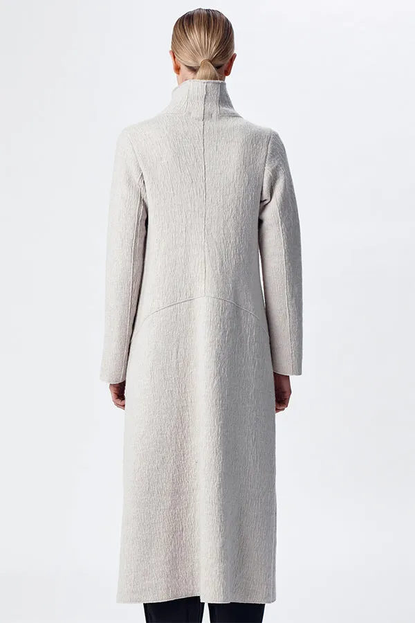 Transit Woollen Coat in Ice