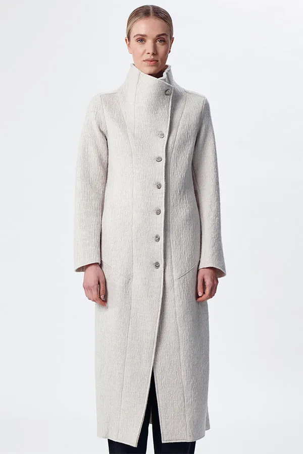 Transit Woollen Coat in Ice