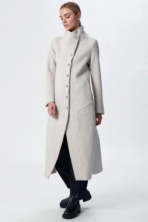 Transit Woollen Coat in Ice