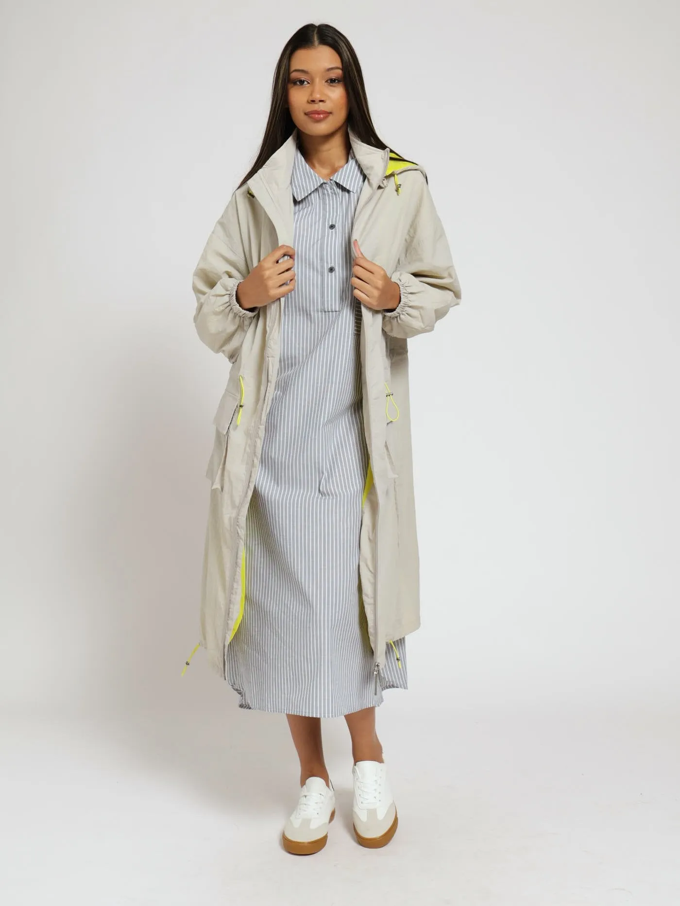 Utility Parka Rubber Badge Jacket - Charcoal