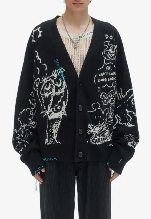 Utopia Jacquard Knit Cardigan