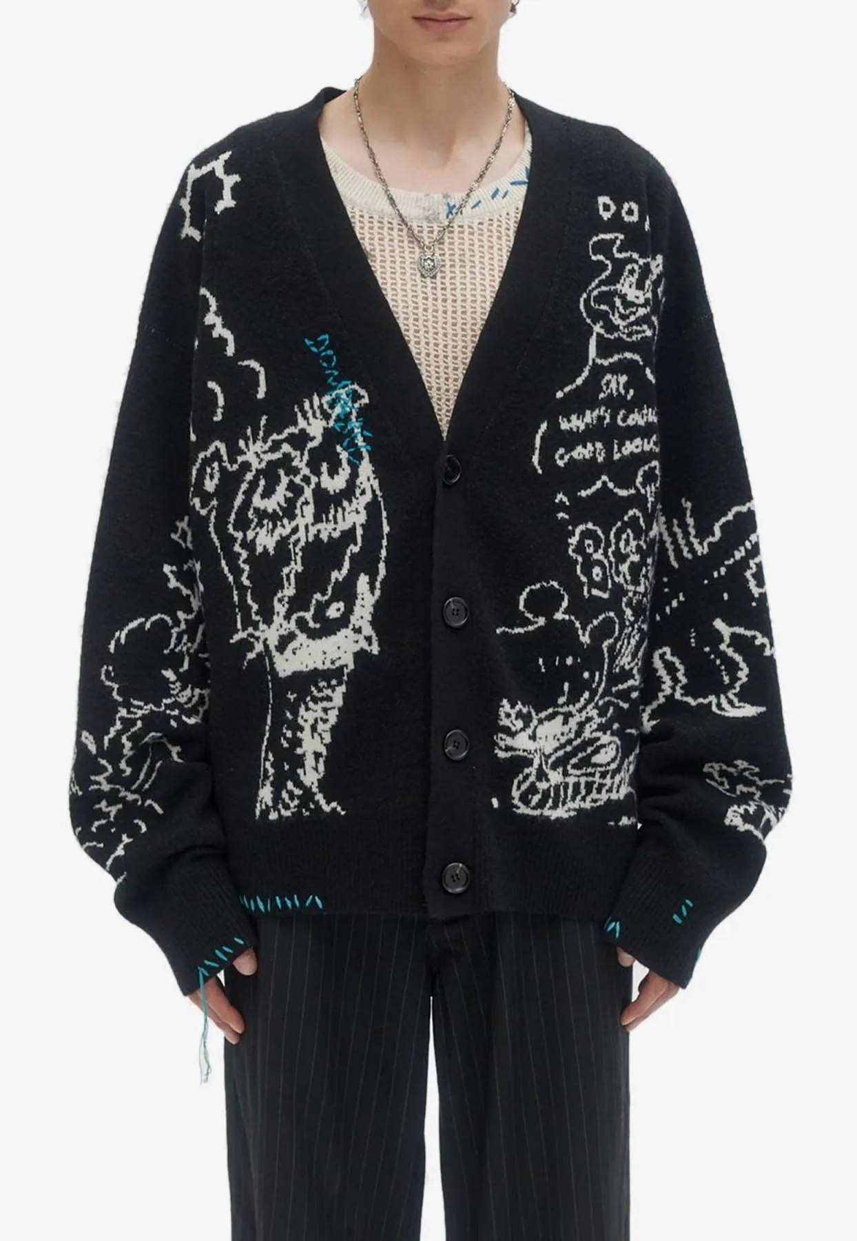 Utopia Jacquard Knit Cardigan
