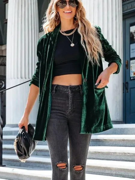 Velvet blazer