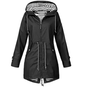 Waterproof Women's Hooded Parka Coat - Stylish and Functional Outerwear for All Weather
