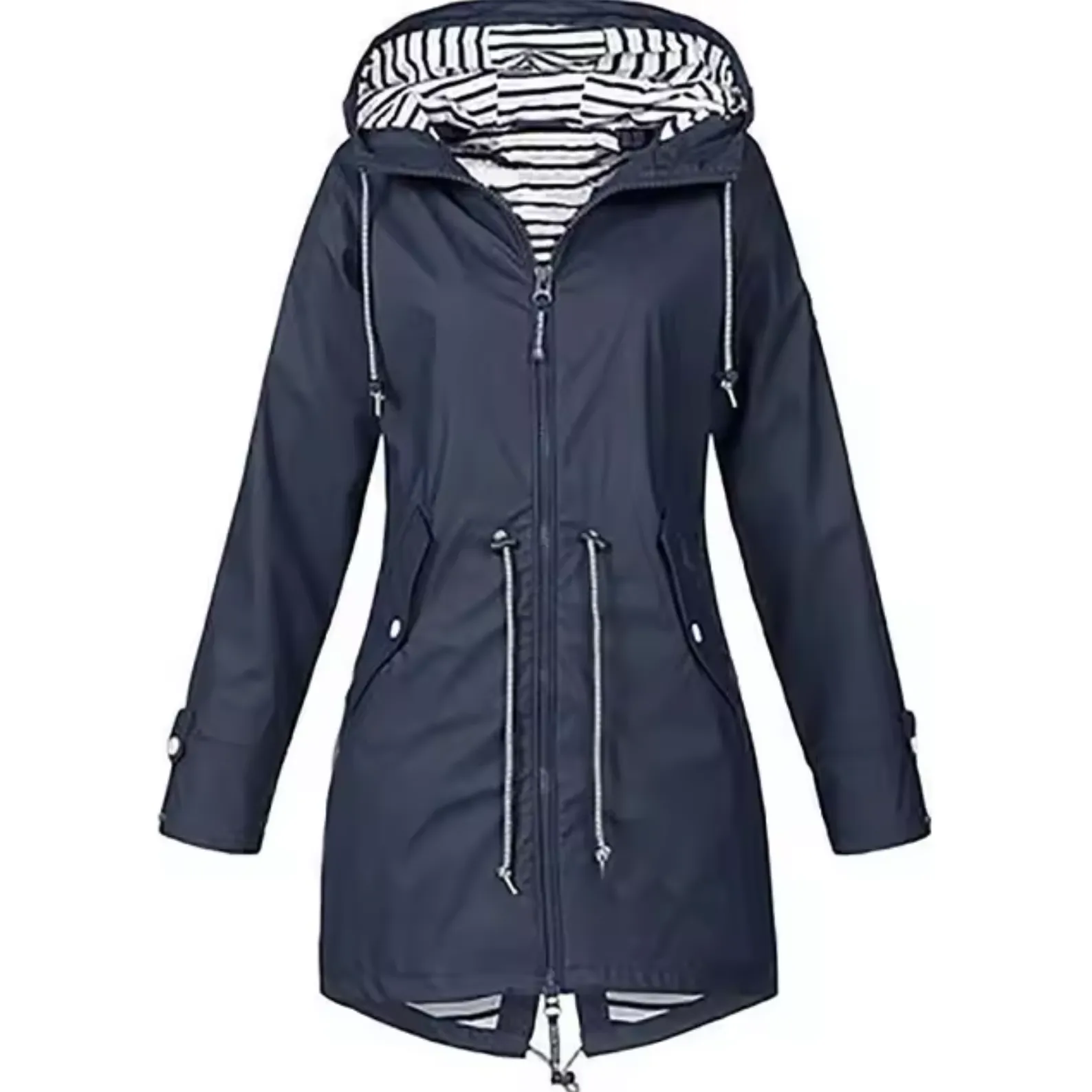 Waterproof Women's Hooded Parka Coat - Stylish and Functional Outerwear for All Weather