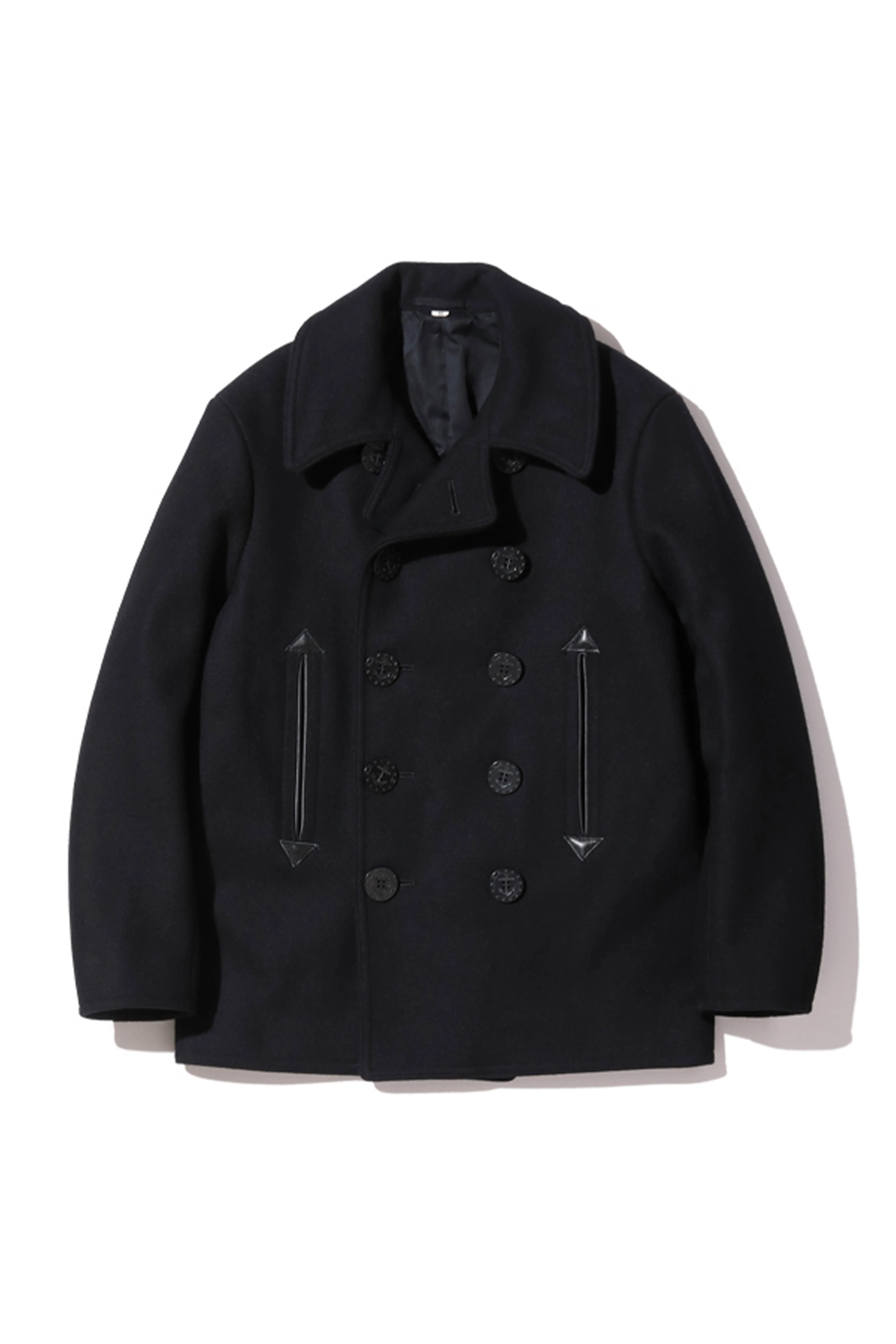 William Gibson Collection Pea Coat - Black