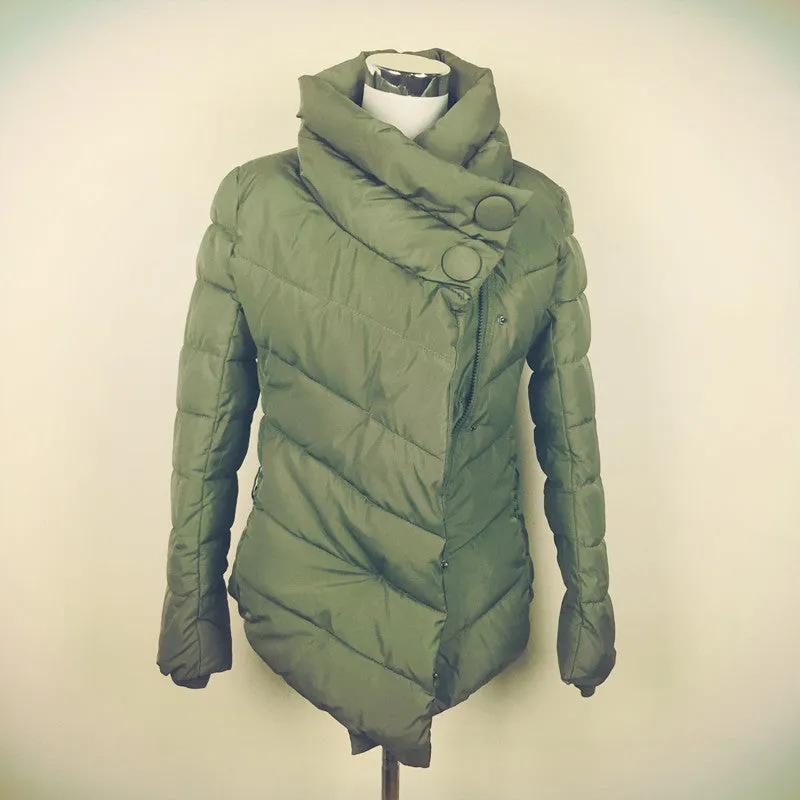 winter jacket women duck down coat 1950s 60s high collar with belt parkas for women winter 3 colors warm outerwear coats