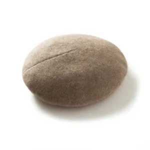 Womens Cashmere Hat Beret Round Knitted Cashmere Beanie