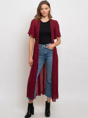 WOMEN'S LACE COVER UP KIMONO