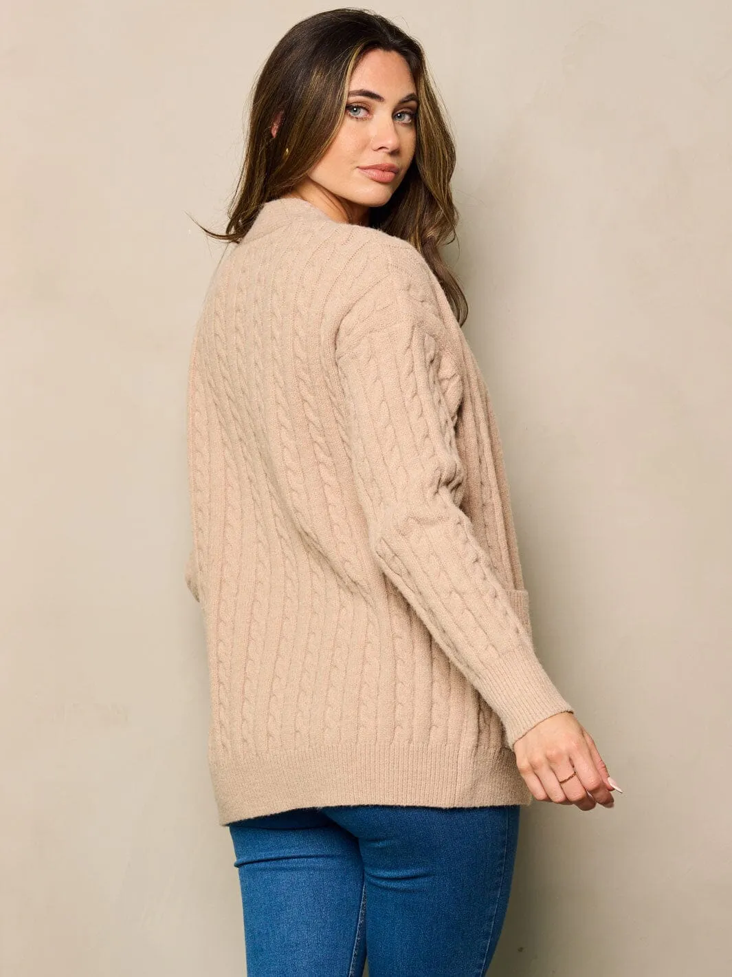 WOMEN'S LONG SLEEVE 2PC. SET TANK TOP & CARDIGAN