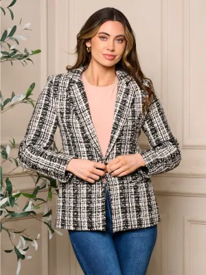 WOMENS LONG SLEEVE BUTTON CLOSURE CARDIGAN