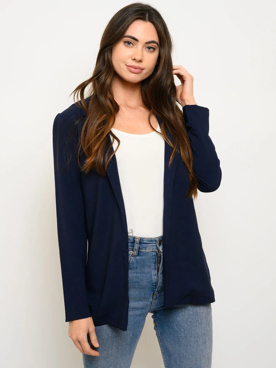 WOMEN'S SELF TIE LONG SLEEVE CARDIGAN