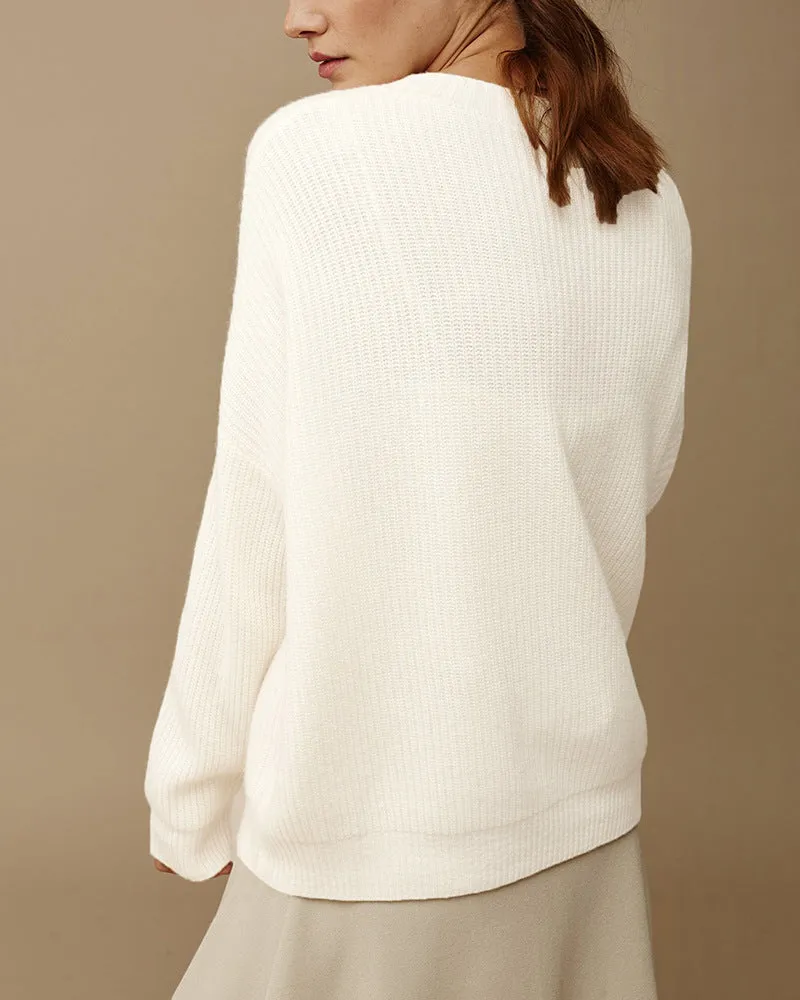 Women‘s Single-breasted Long Sleeve Sweater Cardigan