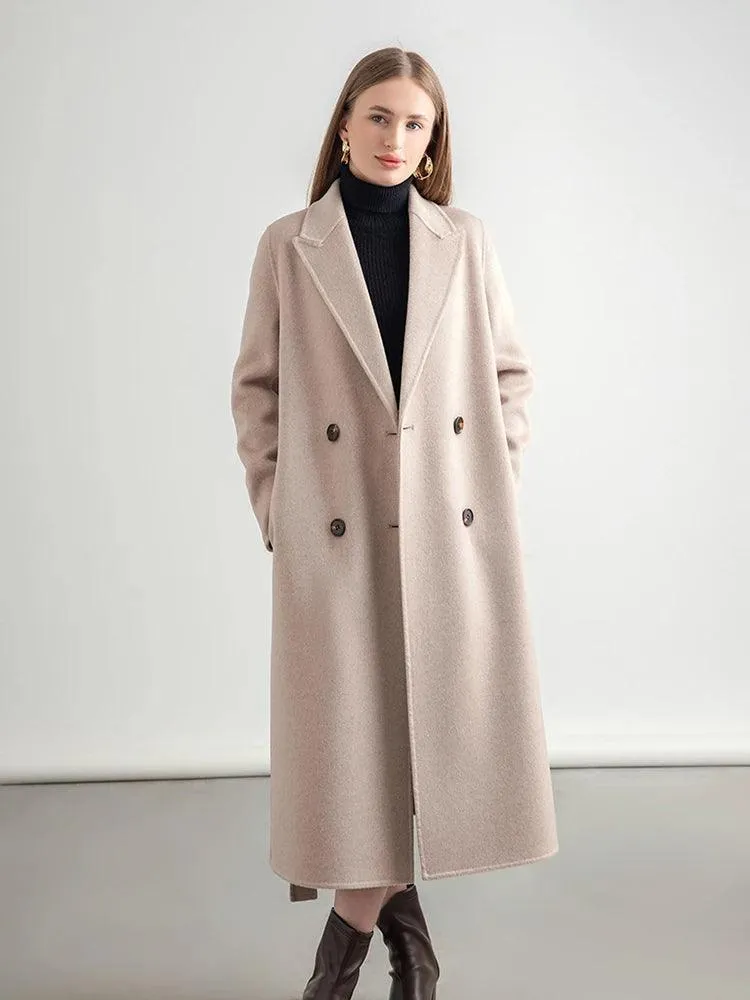 Women's Winter Wool Wrap Coat