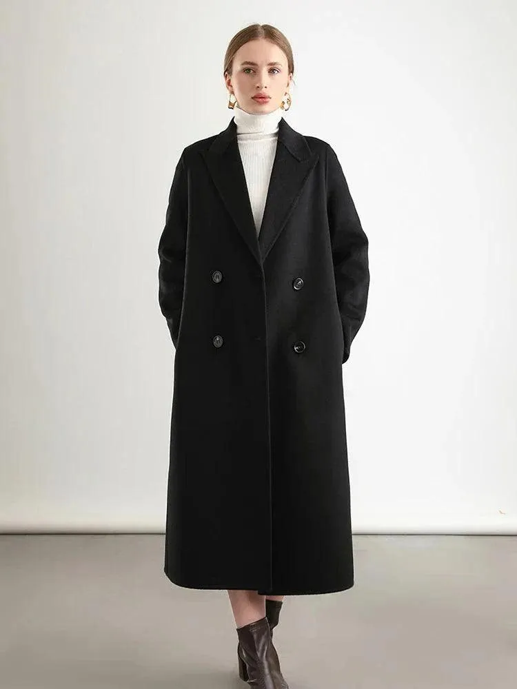 Women's Winter Wool Wrap Coat
