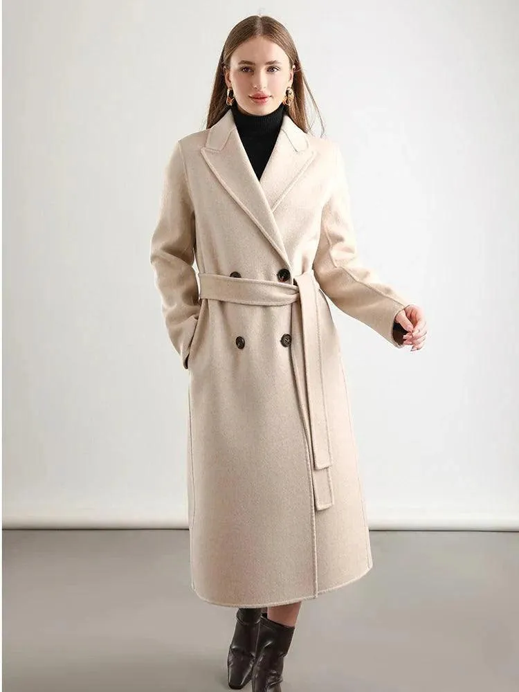 Women's Winter Wool Wrap Coat