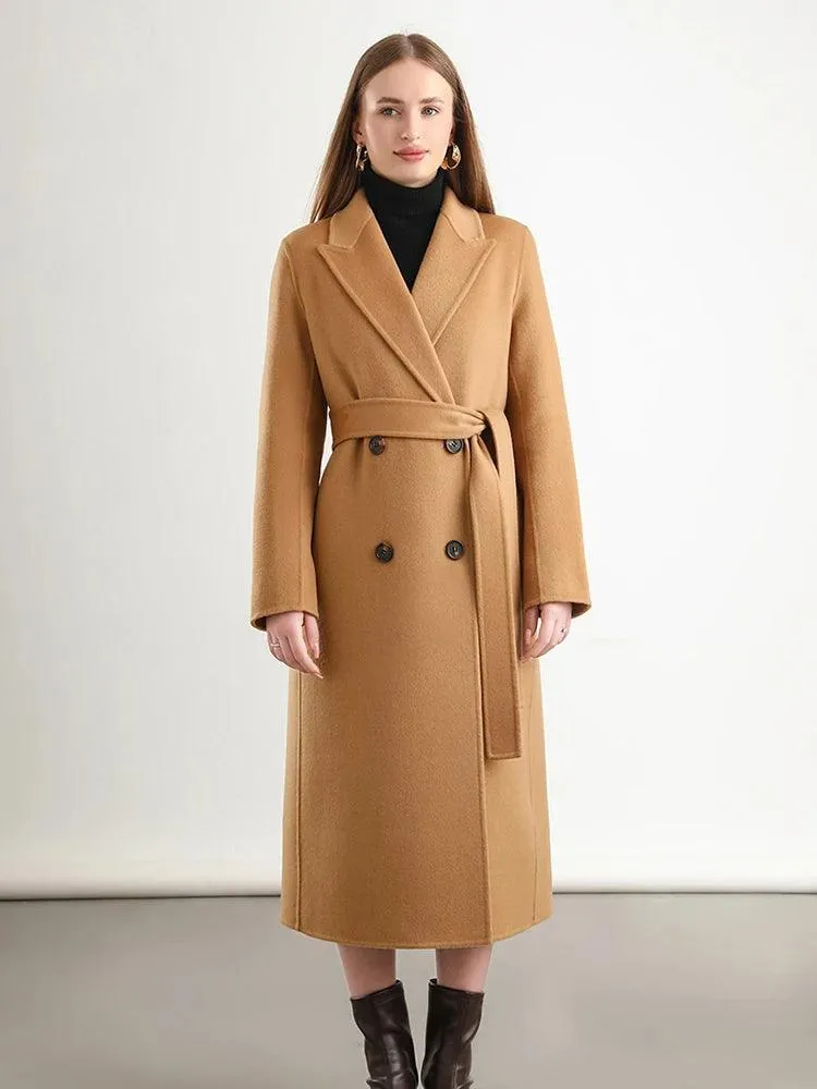 Women's Winter Wool Wrap Coat