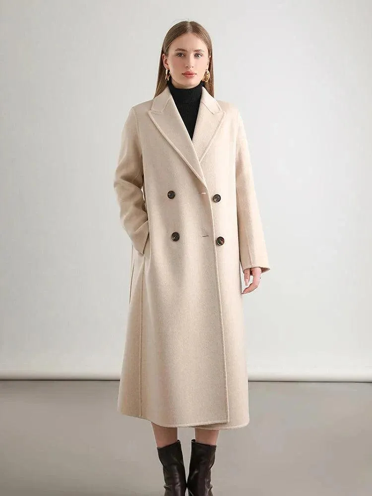 Women's Winter Wool Wrap Coat