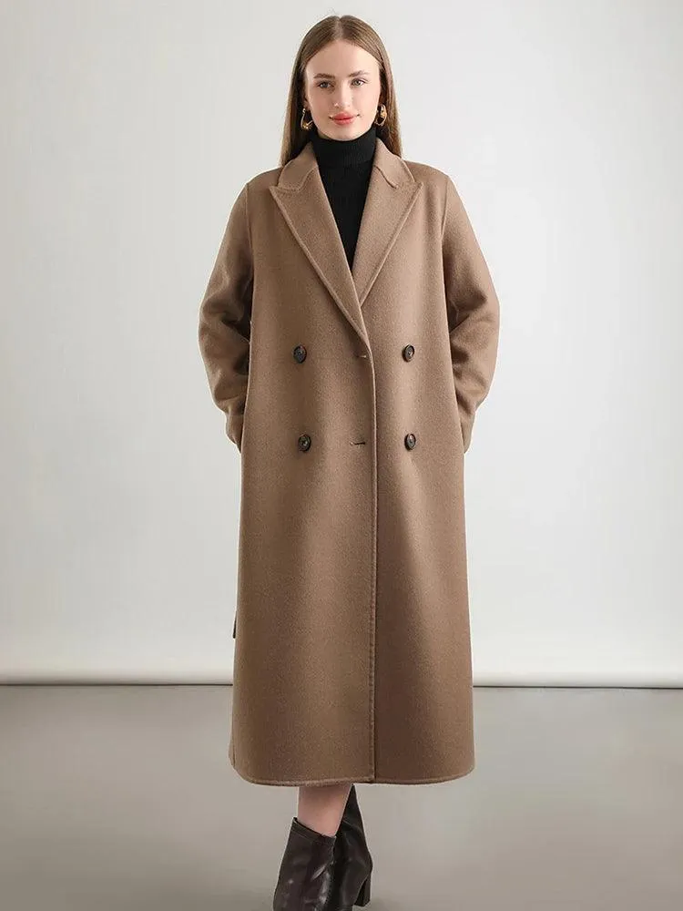 Women's Winter Wool Wrap Coat