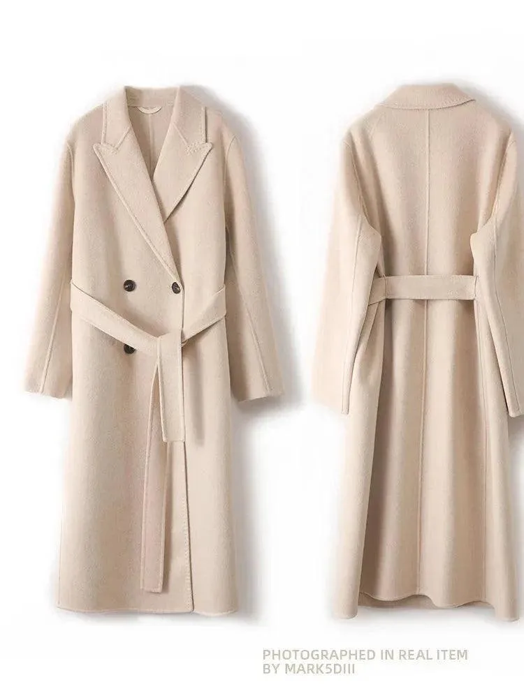Women's Winter Wool Wrap Coat