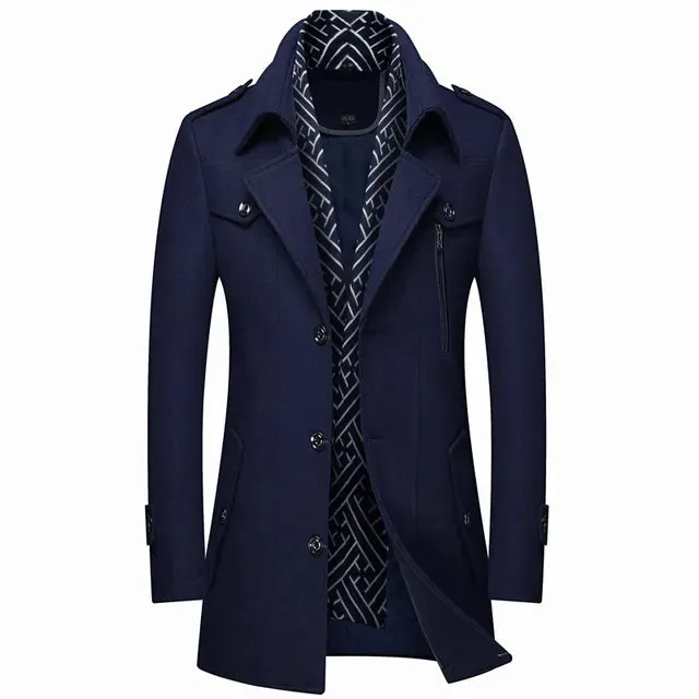 Wool jacket with lining