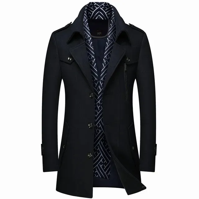 Wool jacket with lining