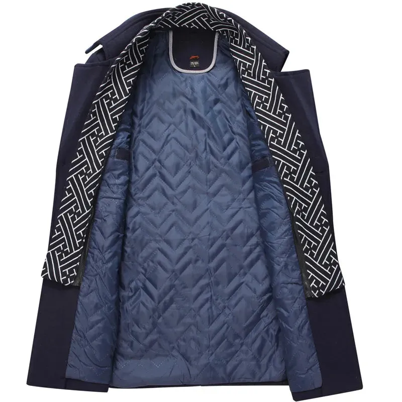 Wool jacket with lining