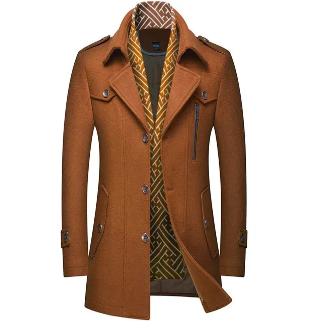 Wool jacket with lining