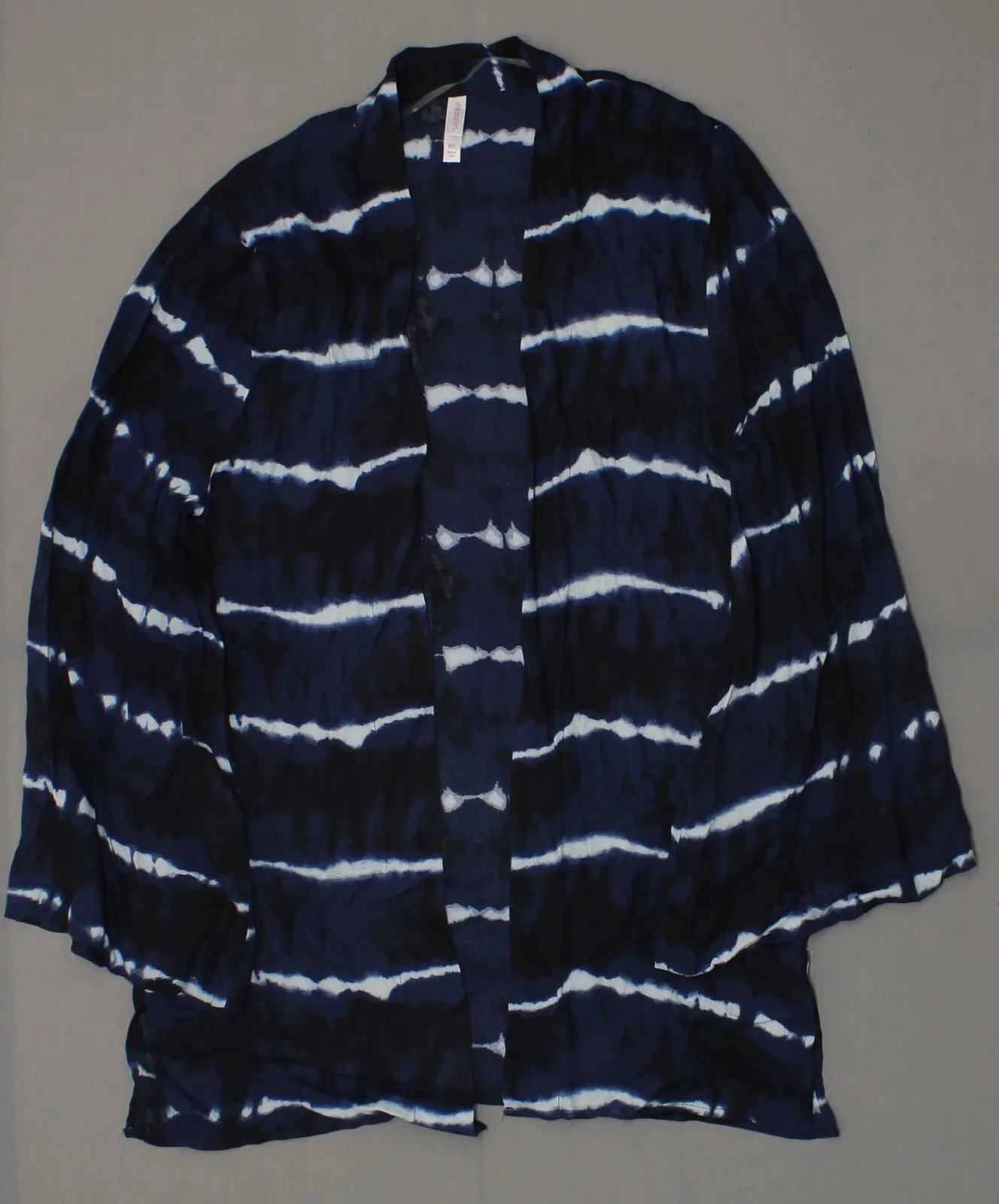 Xhilaration Women's Flowy Open Front Tie Dye Kimono