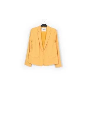 Yellow striped blazer