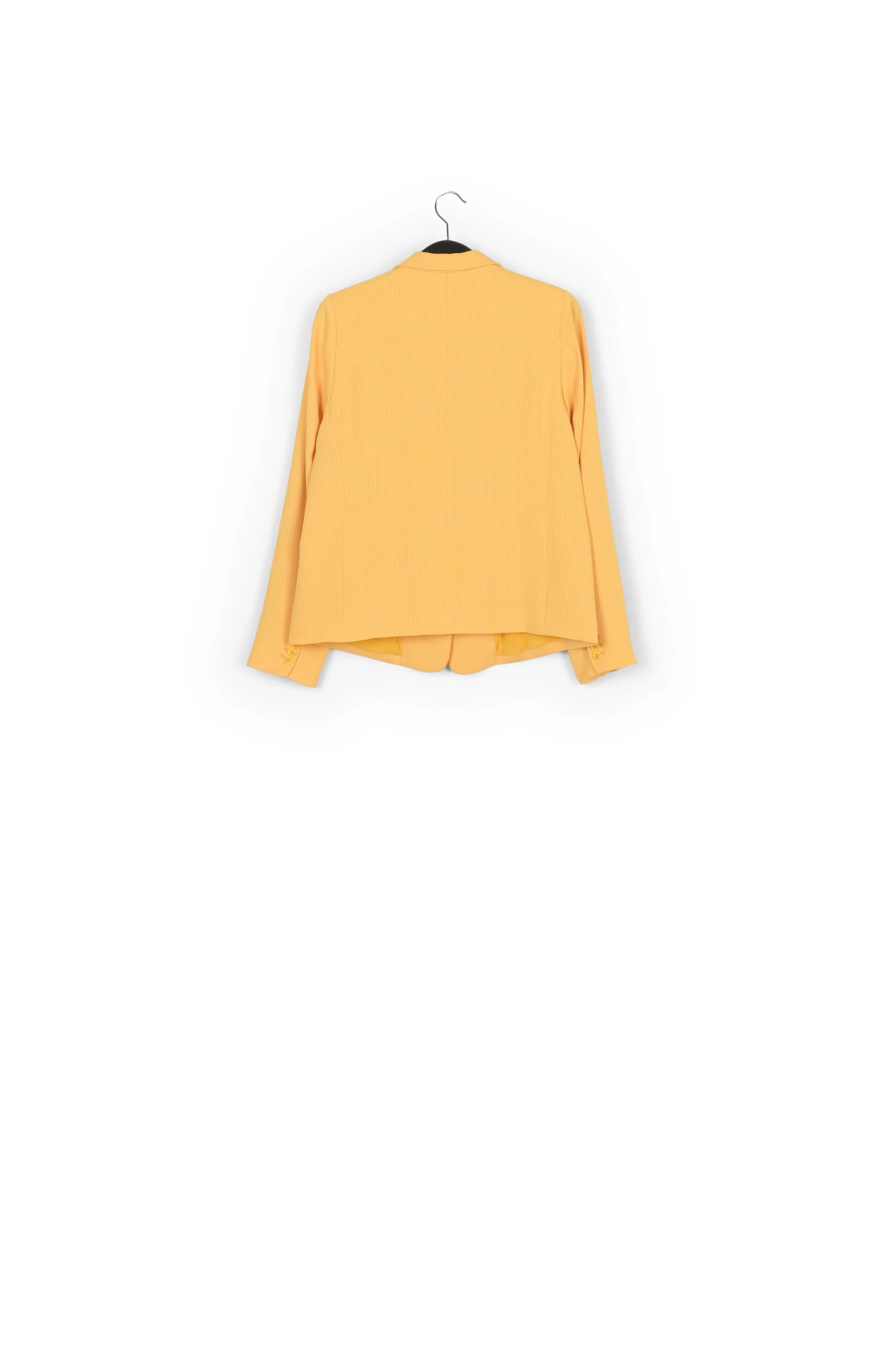 Yellow striped blazer