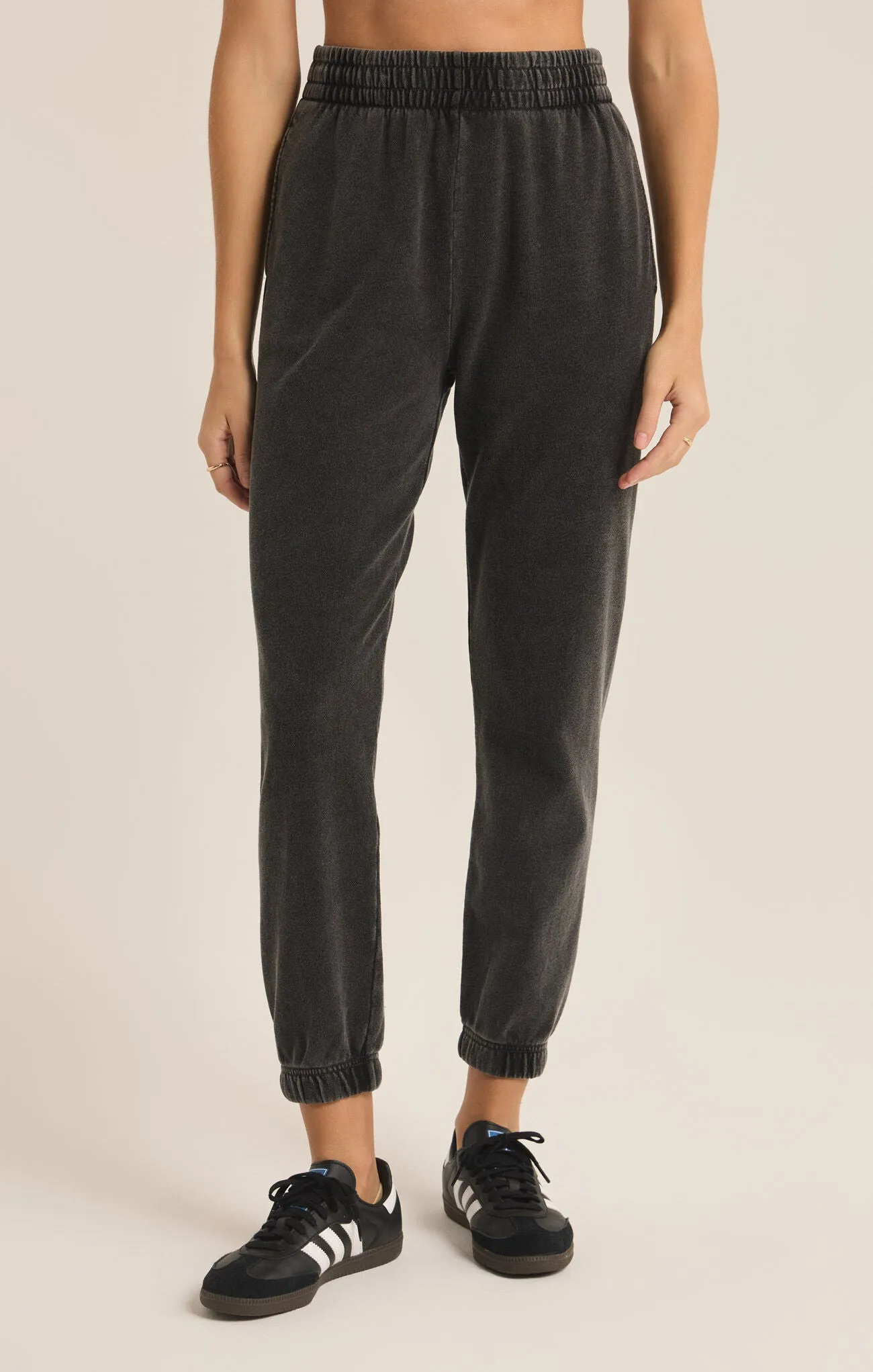 Z Supply Slim Knit Jogger Vintage Black
